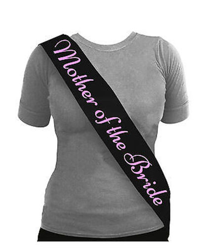 Picture of SASH BLACK MOTHER OF THE BRIDE